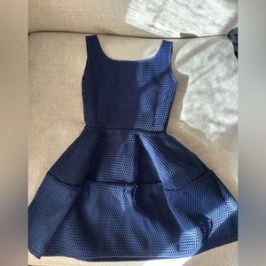 ALine blue dress. Cocktail party